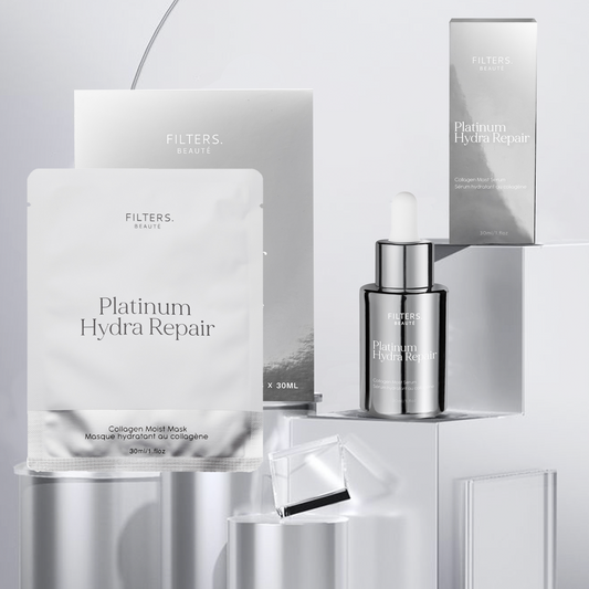 鉑金膠原水瑩修護2件套裝(精華+面膜)